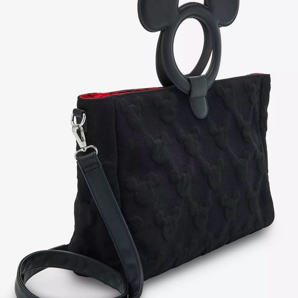 Loungefly Disney Mickey Mouse Silhouette Handle Tote Bag NEW - Picture 2 of 3